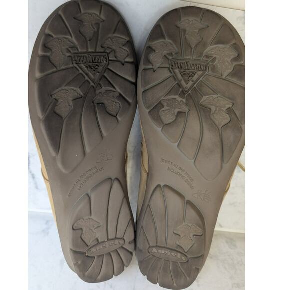 John Fluevog Travel Vogs Lace Up casual Shoes Leather tan mens 10 - Picture 12 of 12
